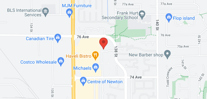 map of 409 13780 76 AVENUE